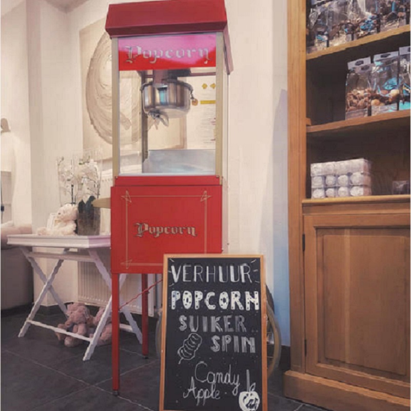Verhuur feestmateriaal popcorn, suikerspin, pomme d'amour, candy apple