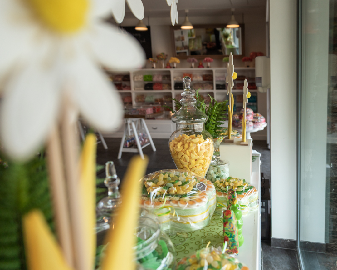 snoep geschenkmandjes lente