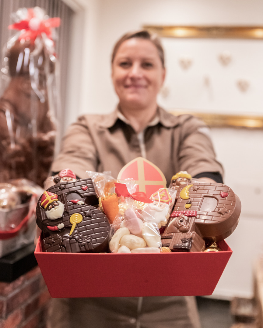 Sinterklaas, snoepwinkel, chocolade, bezoek van Sinterklaas, Sinterklaas bezoek, Sint & Piet