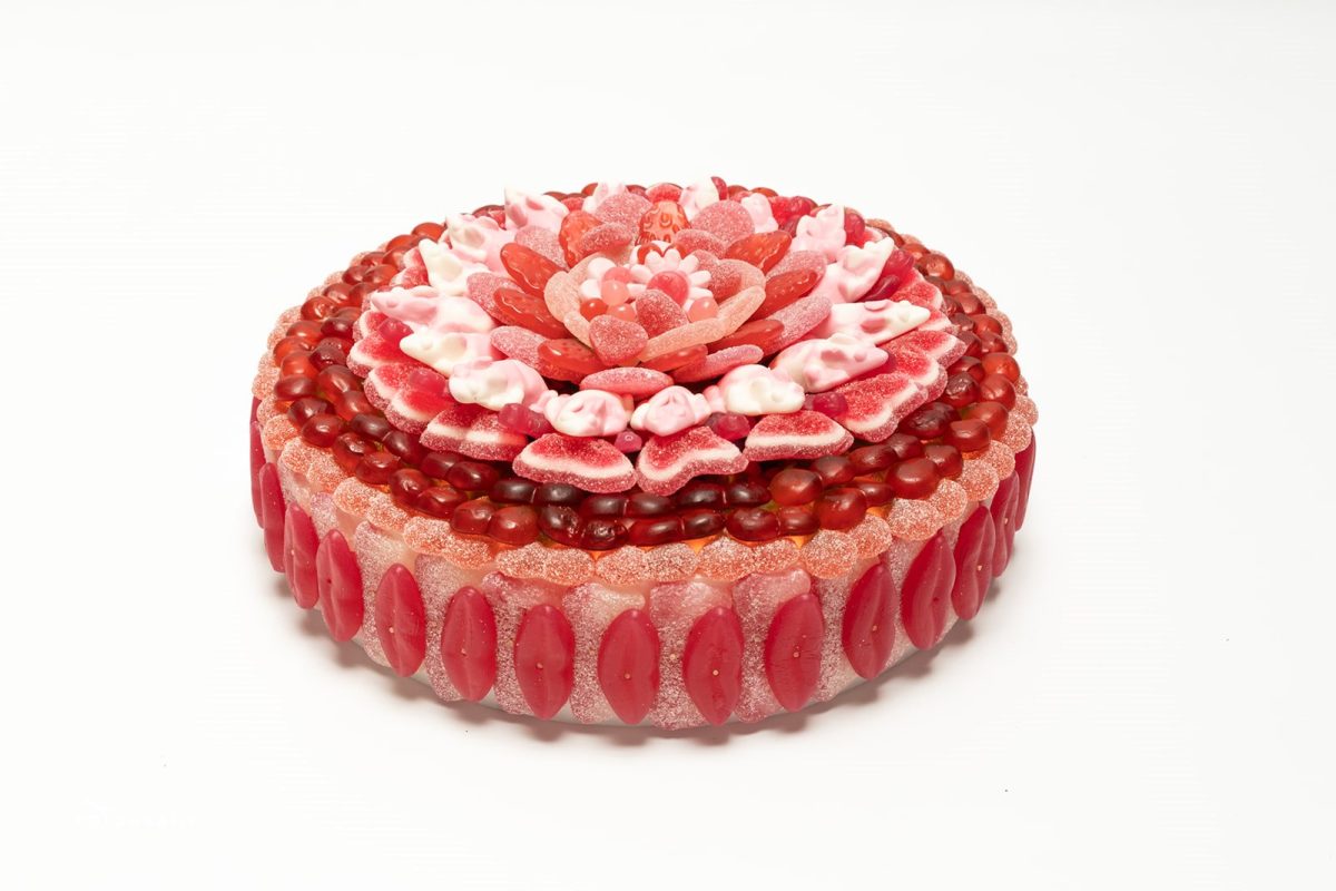 Snoeptaart roze, geboorte, baby meisje