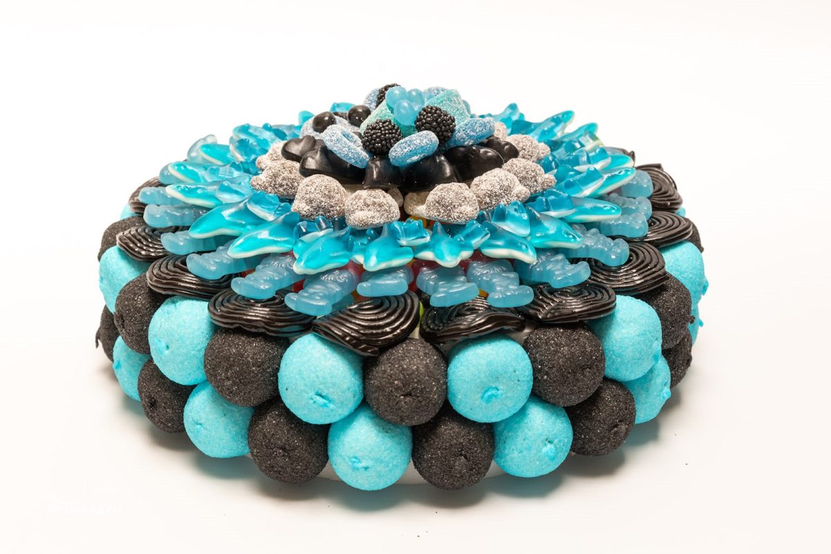 Snoeptaart, blauw-zwart, club brugge