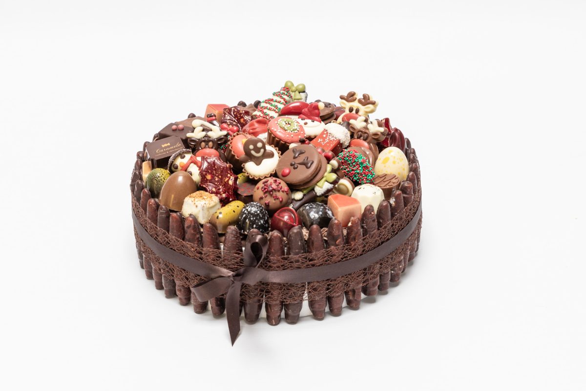 Chocolade kerst, pralinetaart
