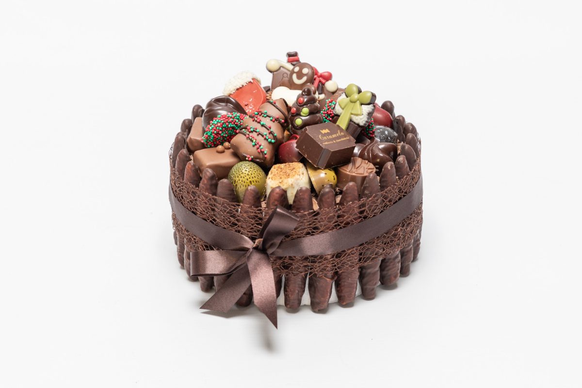 Chocolade kerst, pralinetaart