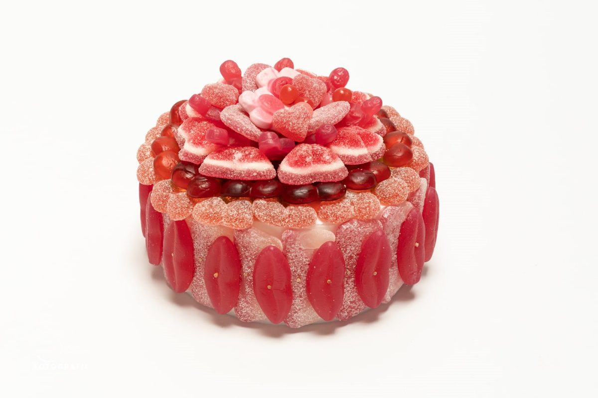 Snoeptaart roze, geboorte, baby meisje
