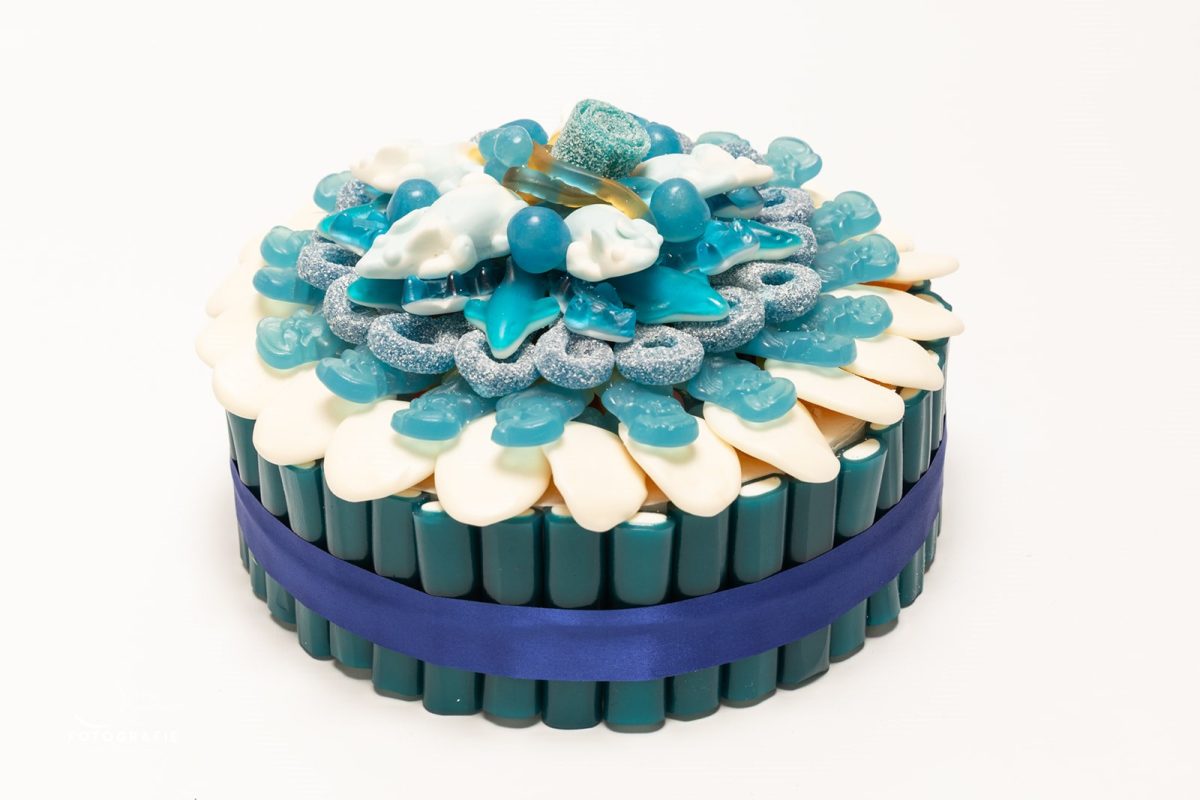 Snoeptaart blauw, geboorte, baby, jongen