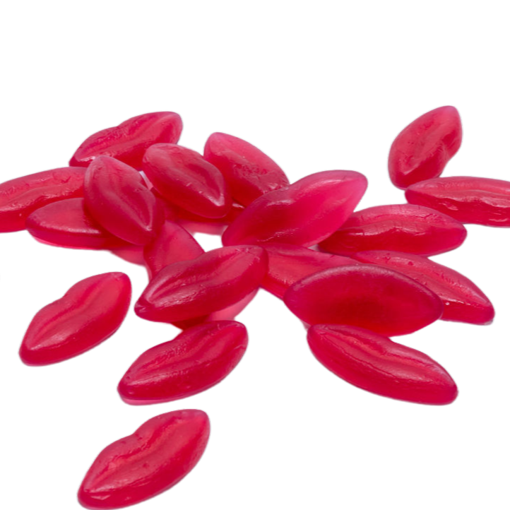 Rode lipvormige wine gum van Frisia met zoete smaak