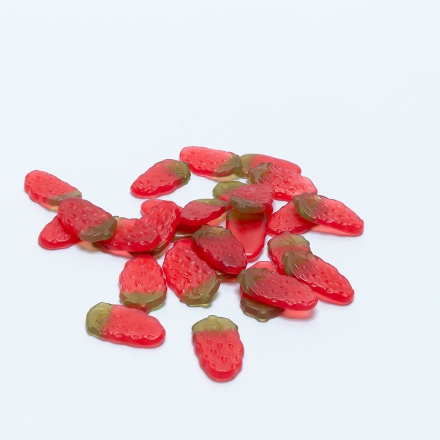 Schepsnoep, haribo, aardbeien