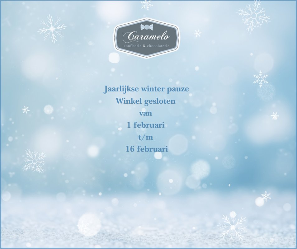 Jaarlijkse winterpauze van 1 tem 16 februari